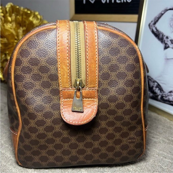 Vintage GUC Celine Macadam Monogram Boston & Pouch Set - Picture 9 of 15